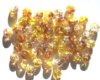 50 6mm Crackle Crystal/Yellow/Smoke Topaz